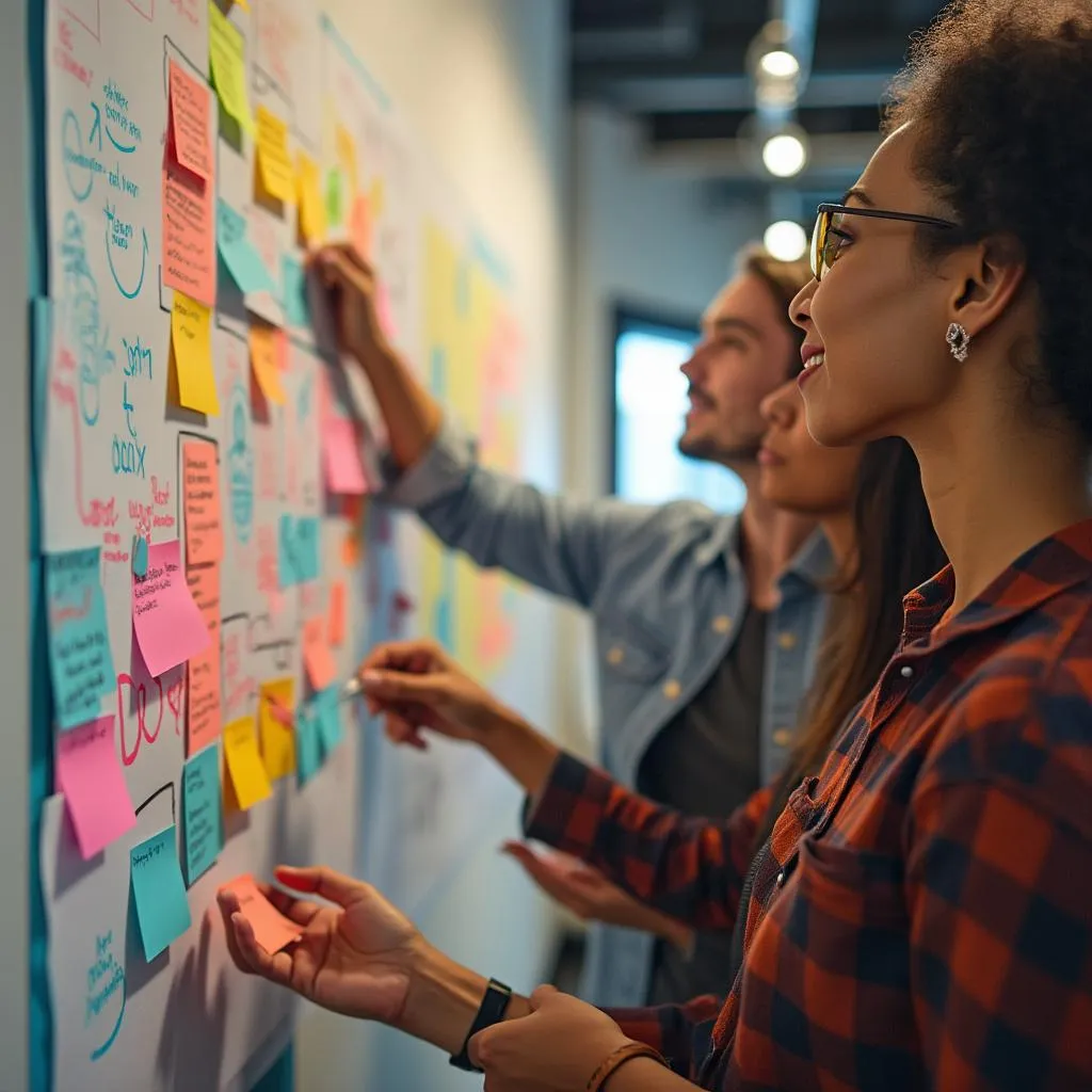 Sesión de design thinking empresarial
